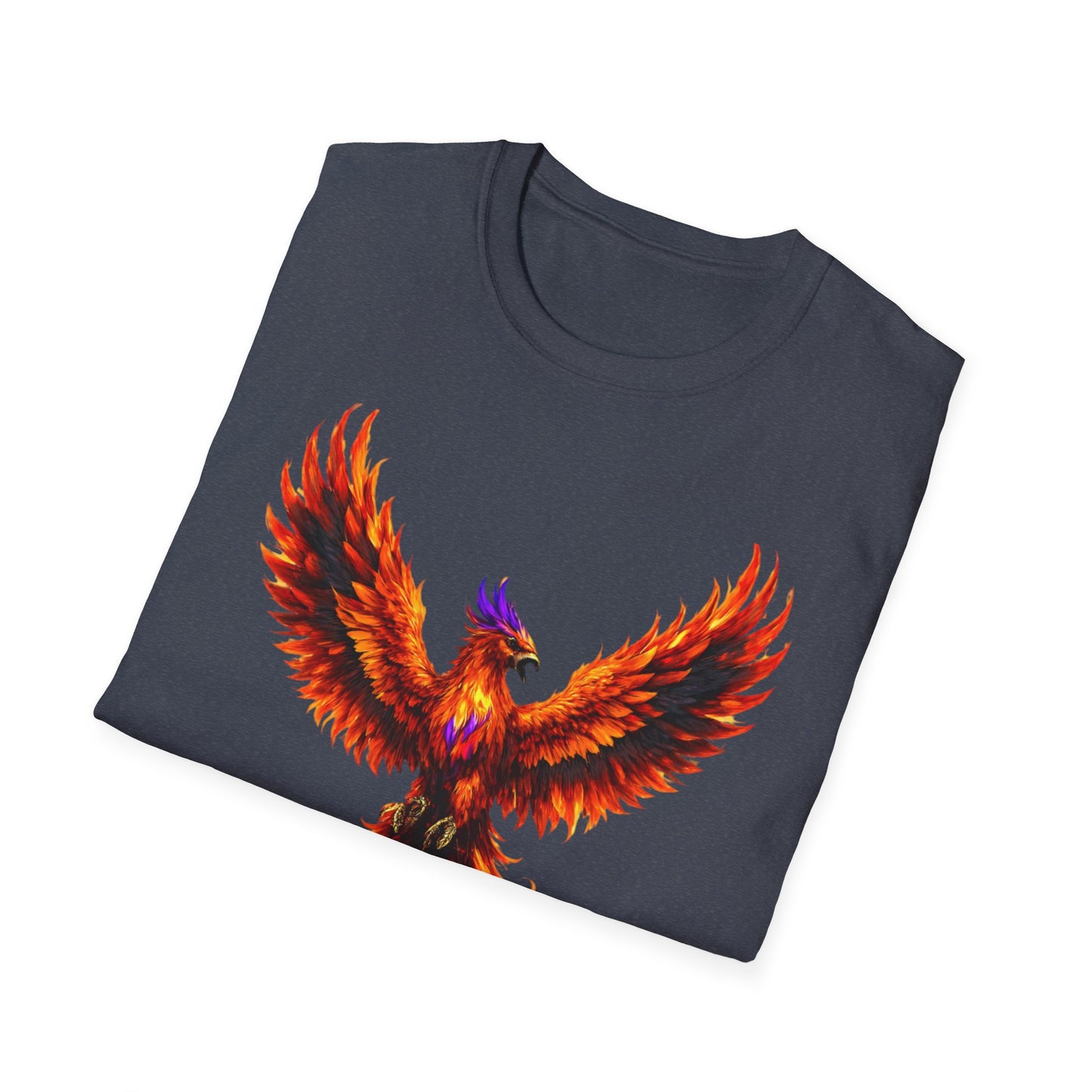 Fire Phoenix T-Shirt | Vibrant Mythical Bird Graphic Tee | Spirit Animal T