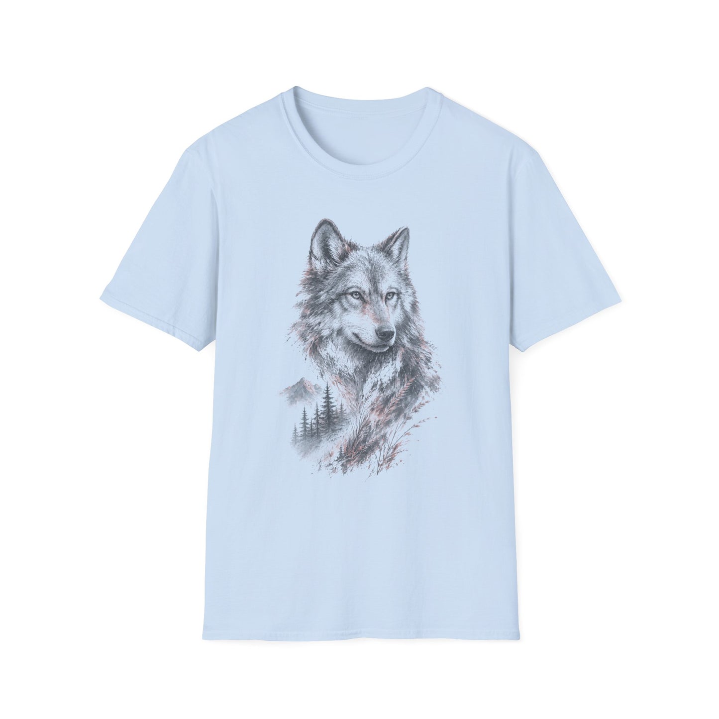 Spirit of the Wolf T-Shirt | Detailed Forest Wolf Illustration Tee