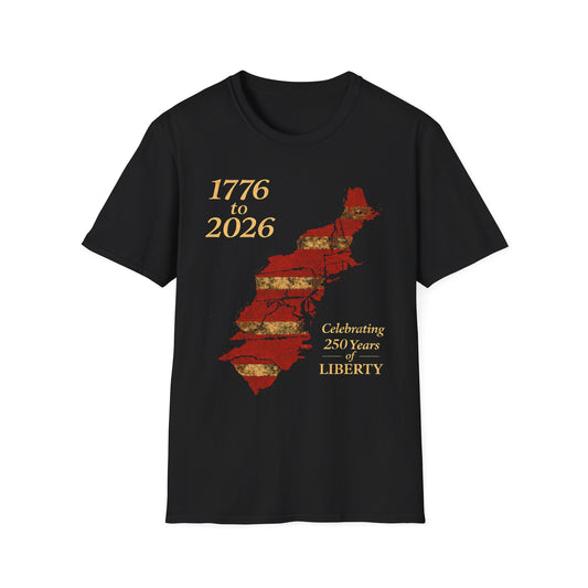 250 Years of Liberty Shirt | 1776 to 2026 Patriotic T | Vintage American Flag Tee | USA Independence Day Shirt | Men's Gift