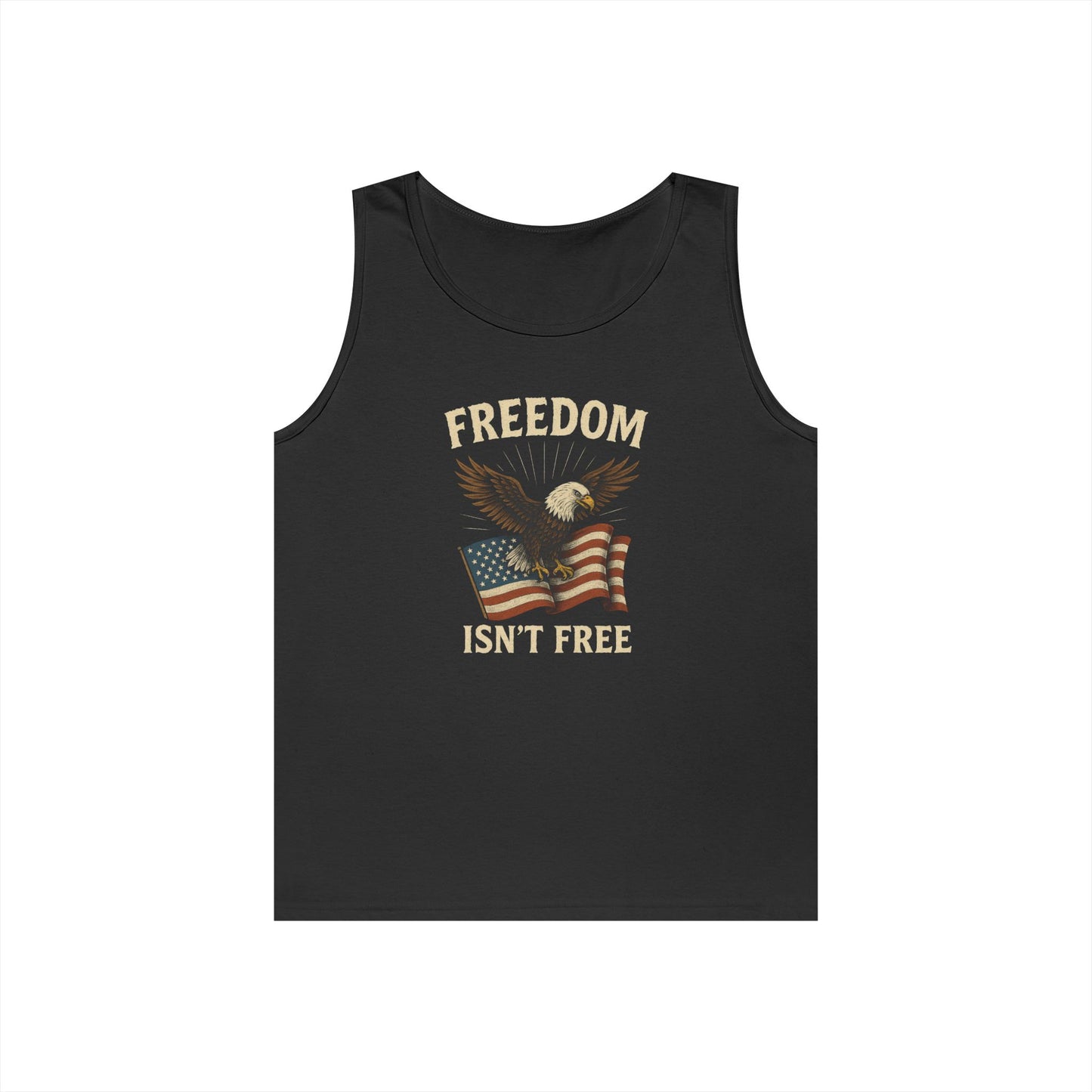 Freedom Isnt Free Tank Top | Patriotic Eagle Shirt | 4th of July Tank | American Flag Tank Top | Veteran Tribute Shirt | USA Freedom Apparel