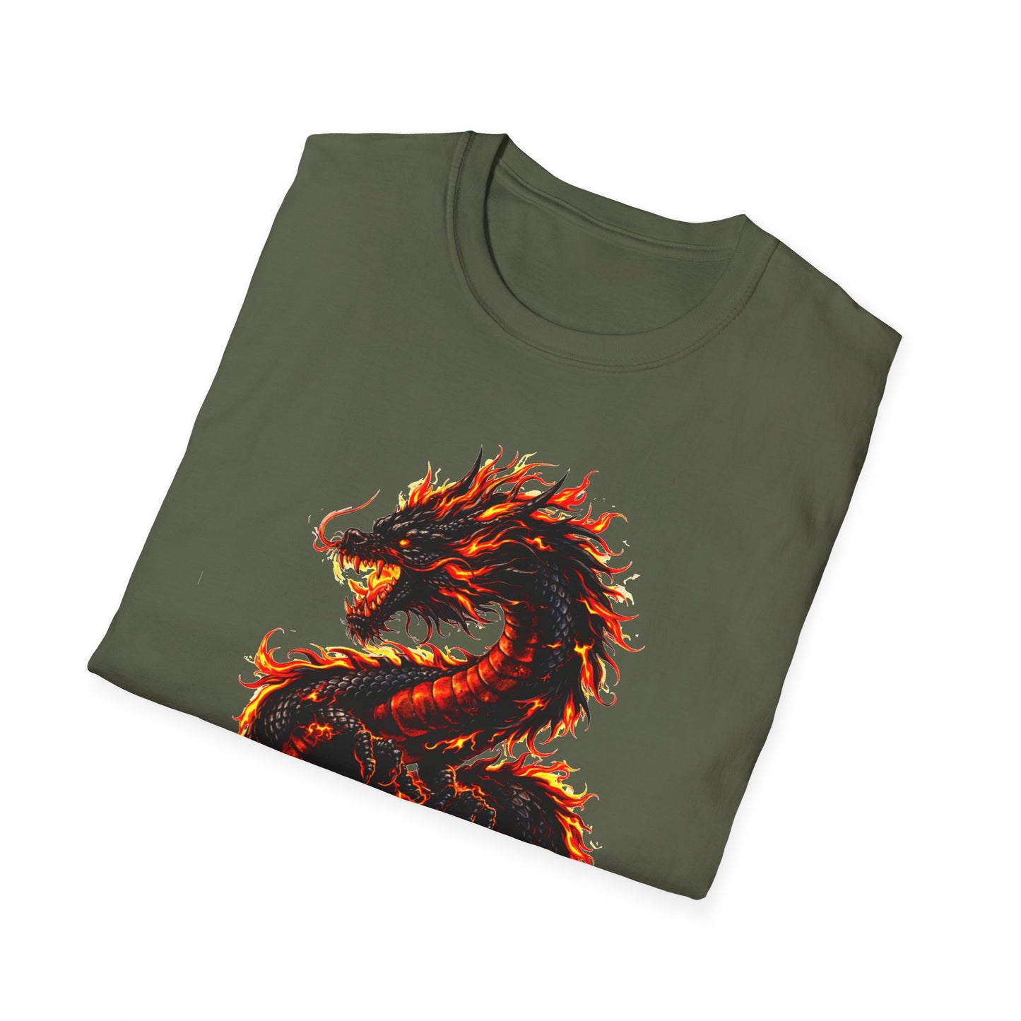 Fire Dragon Graphic T Shirt