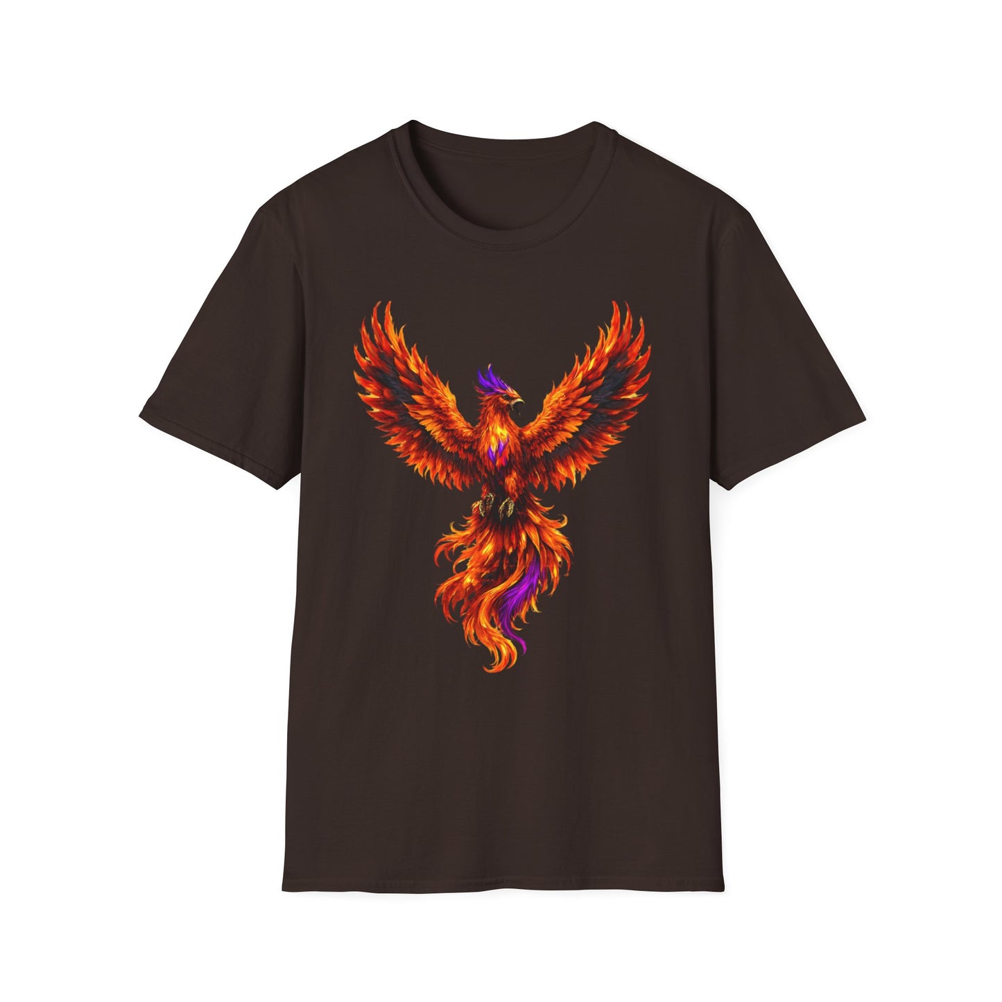Fire Phoenix T-Shirt | Vibrant Mythical Bird Graphic Tee | Spirit Animal T