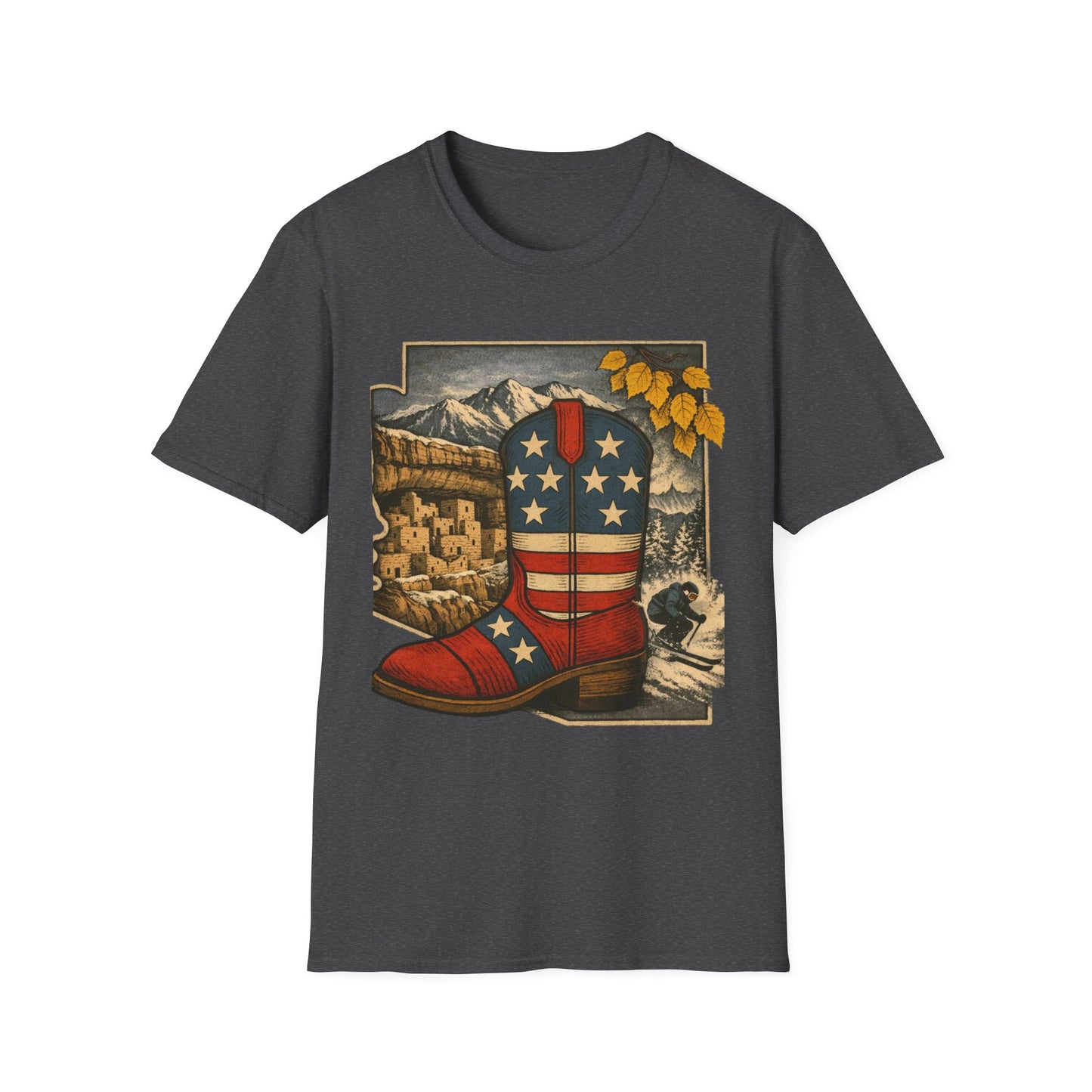 Colorado Cowboy Boot T-Shirt — Patriotic Western Tee