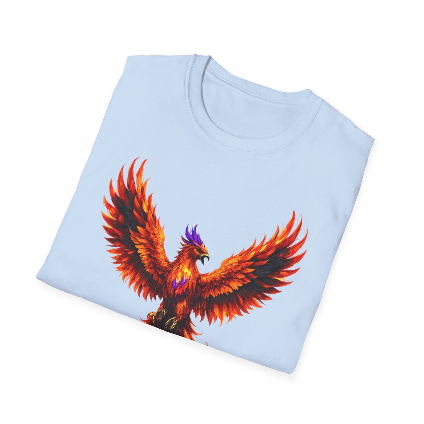 Fire Phoenix T-Shirt | Vibrant Mythical Bird Graphic Tee | Spirit Animal T