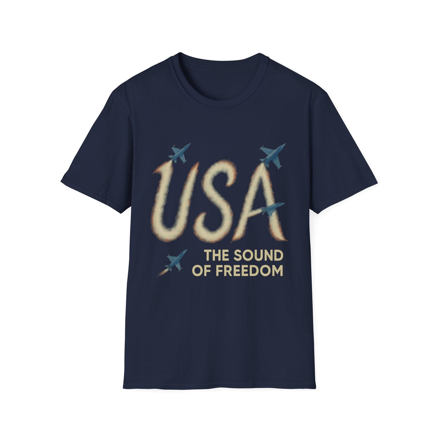 USA Sound of Freedom Shirt | Patriotic Fighter Jet T-Shirt | American Freedom Tee | Military Aviation Shirt | 4th of July Shirt