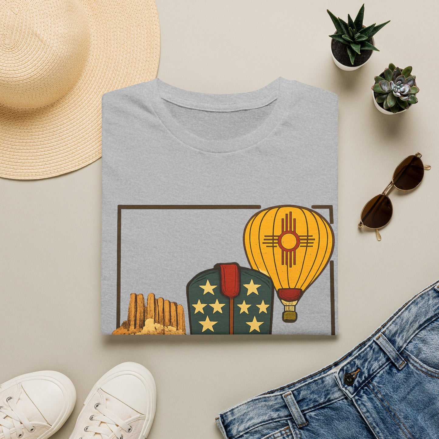 New Mexico Patriotic Cowboy Boot — Americana New Mexico Graphic Tee