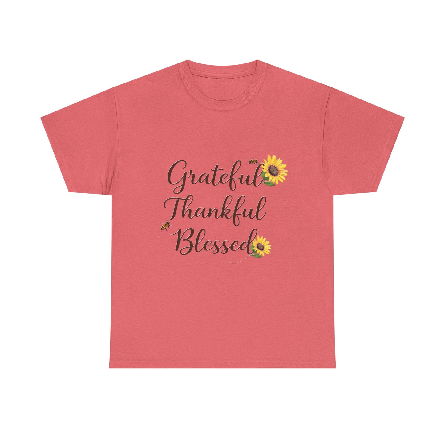 Grateful Thankful Blessed T-Shirt | Uplifting message T | US Colors