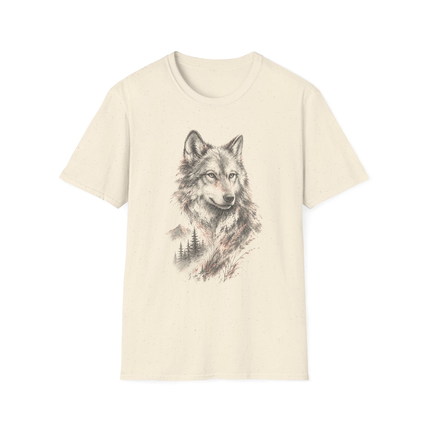 Spirit of the Wolf T-Shirt | Detailed Forest Wolf Illustration Tee