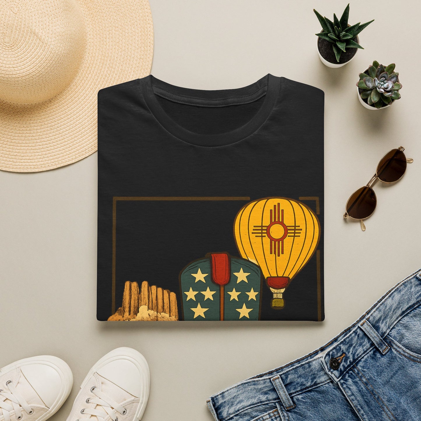 New Mexico Patriotic Cowboy Boot — Americana New Mexico Graphic Tee