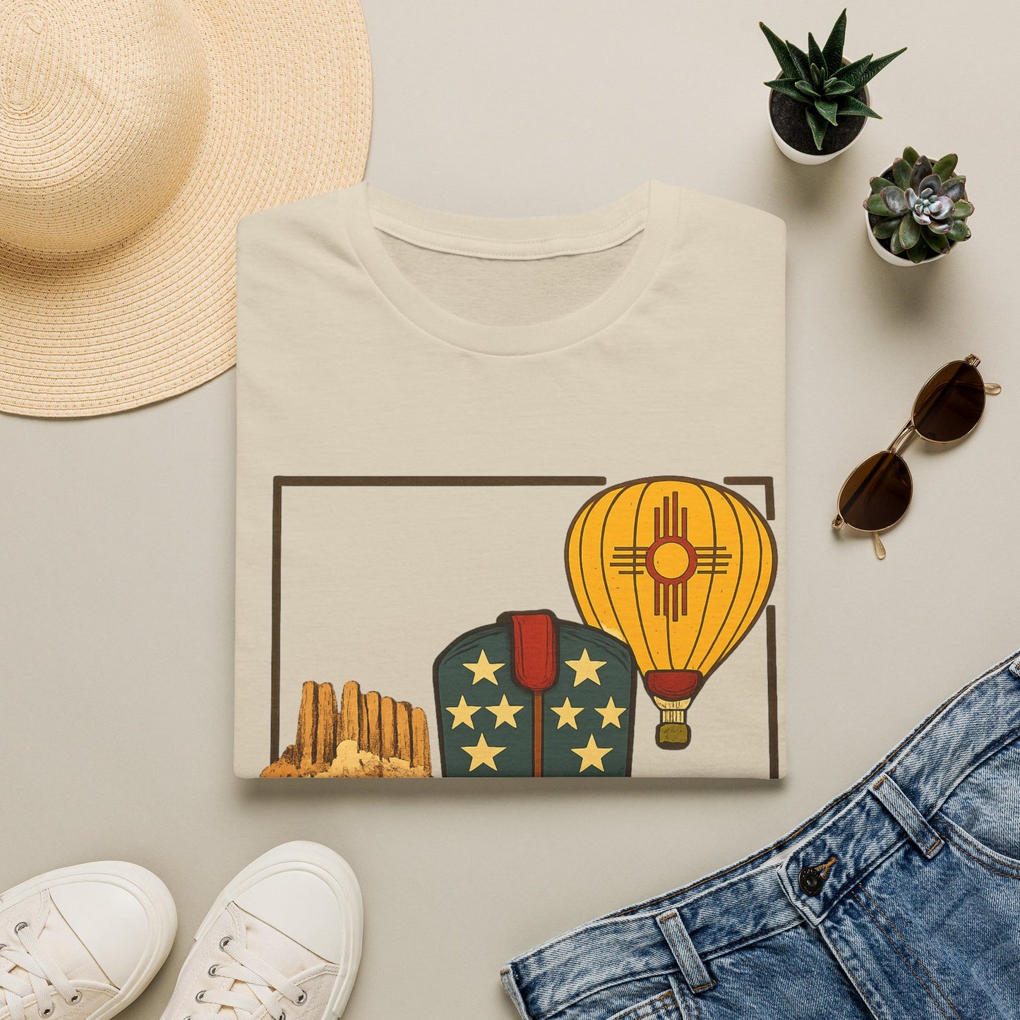 New Mexico Patriotic Cowboy Boot — Americana New Mexico Graphic Tee