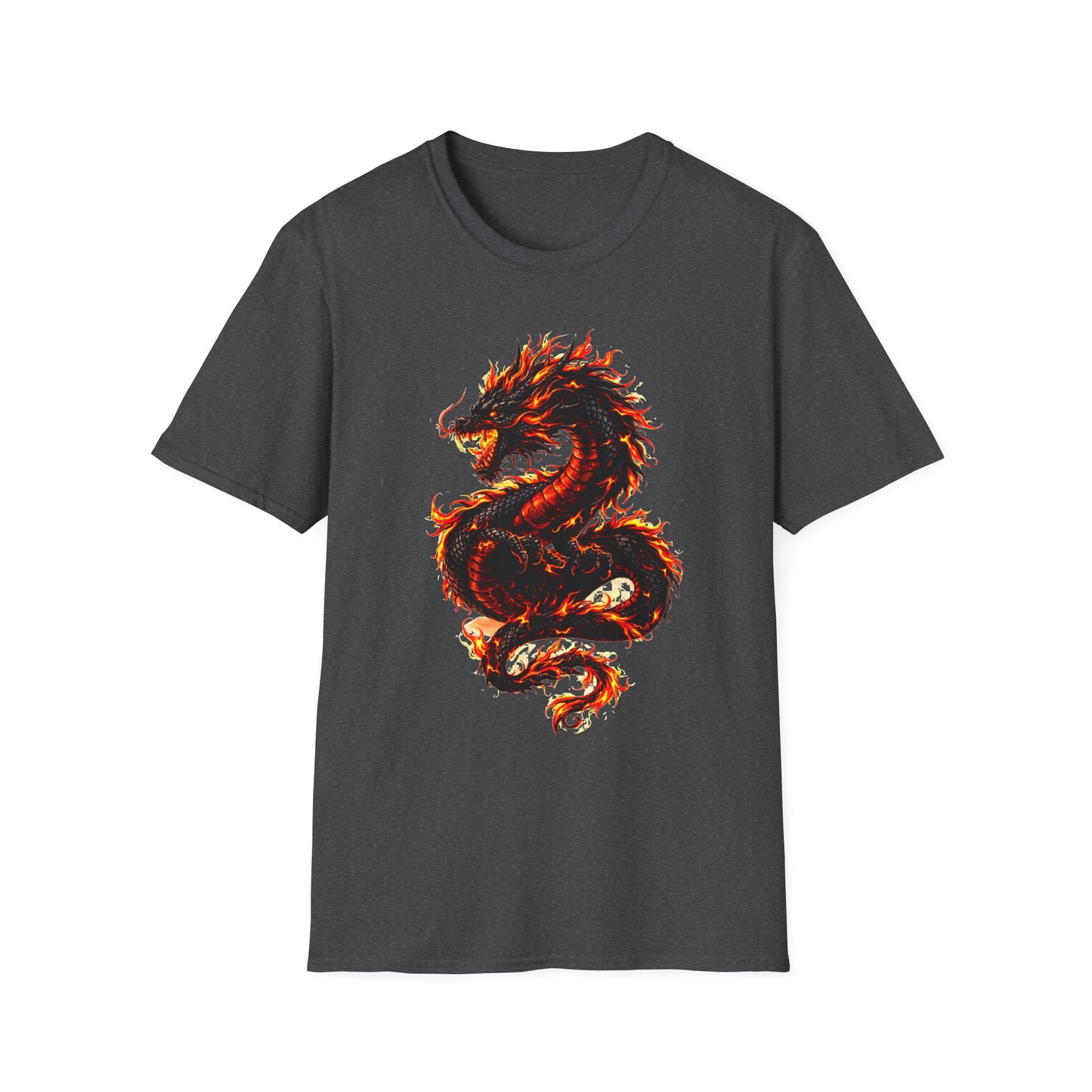 Fire Dragon Graphic T Shirt