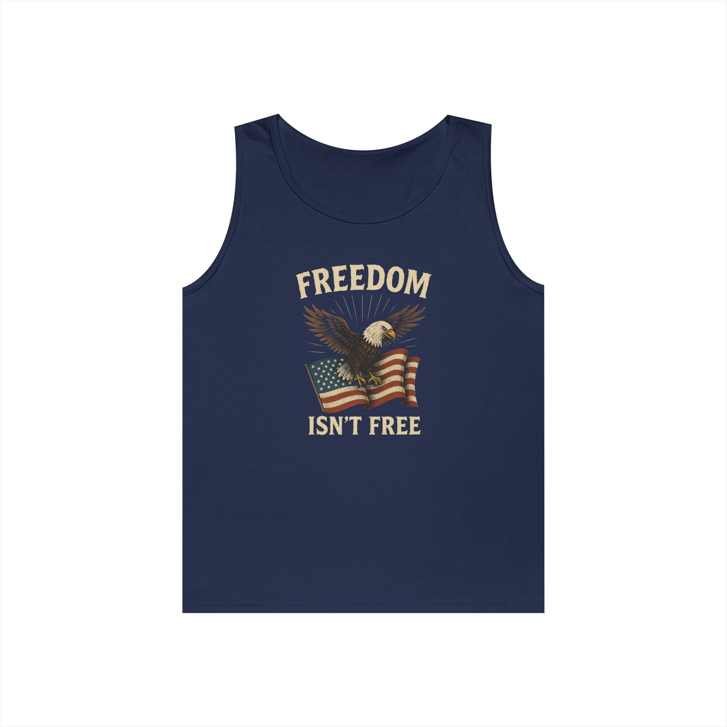 Freedom Isnt Free Tank Top | Patriotic Eagle Shirt | 4th of July Tank | American Flag Tank Top | Veteran Tribute Shirt | USA Freedom Apparel
