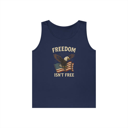Freedom Isnt Free Tank Top | Patriotic Eagle Shirt | 4th of July Tank | American Flag Tank Top | Veteran Tribute Shirt | USA Freedom Apparel
