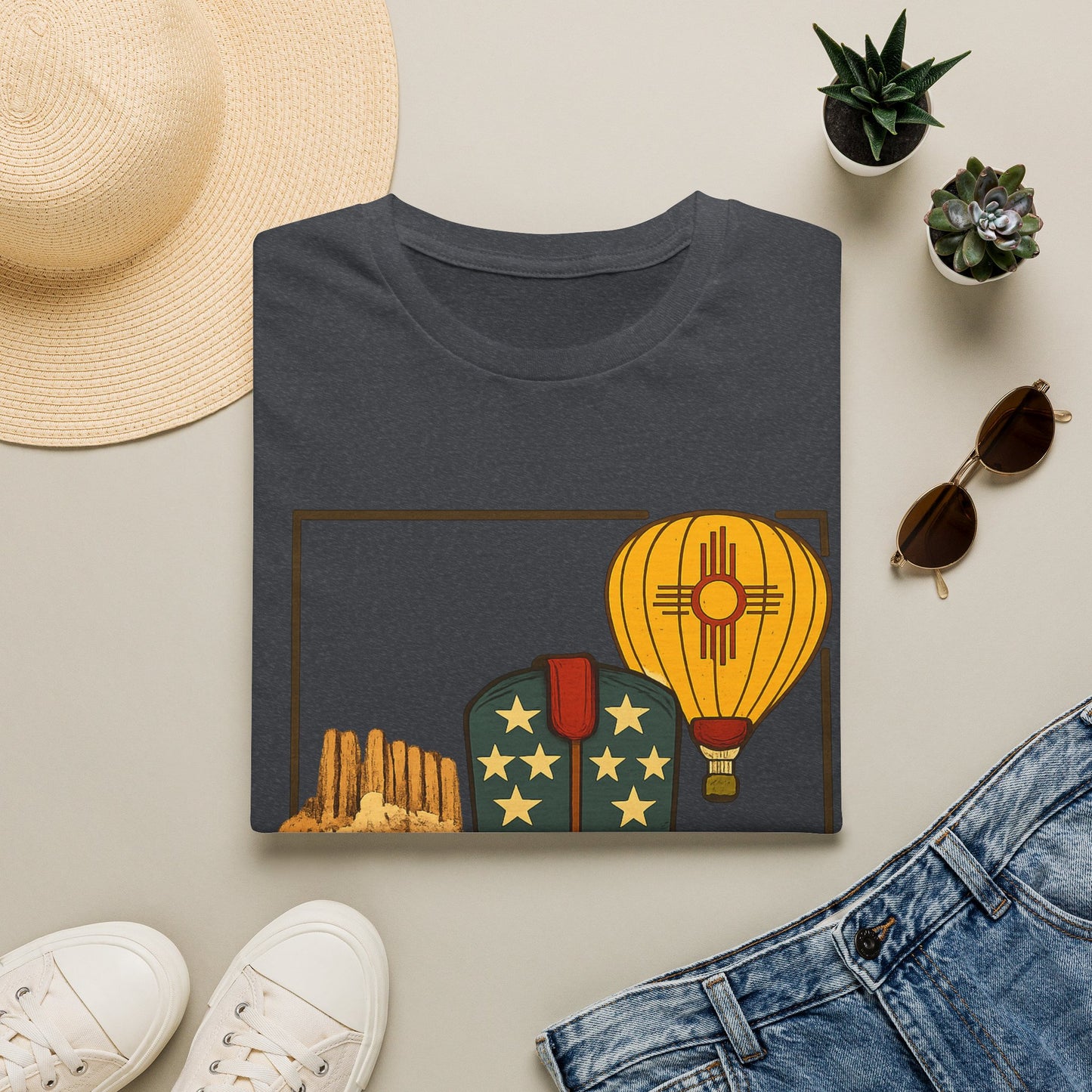 New Mexico Patriotic Cowboy Boot — Americana New Mexico Graphic Tee