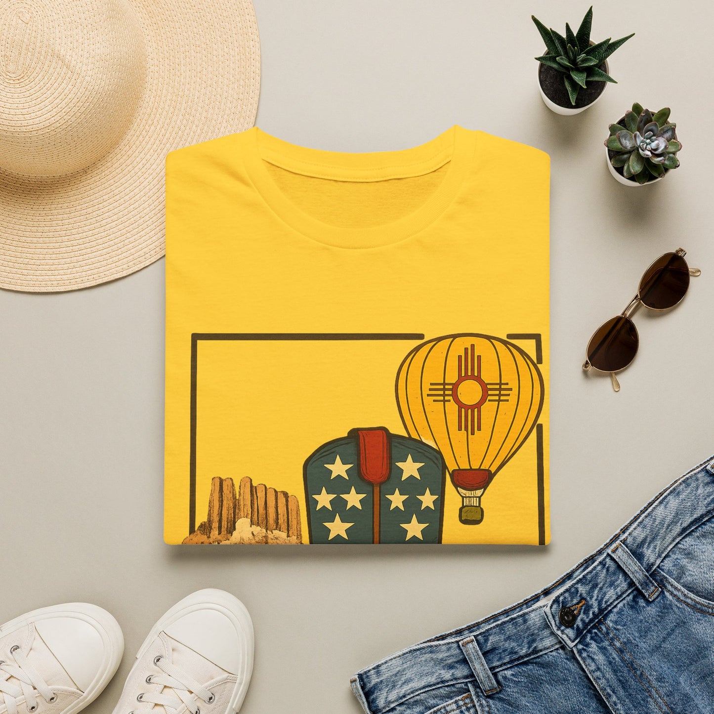 New Mexico Patriotic Cowboy Boot — Americana New Mexico Graphic Tee