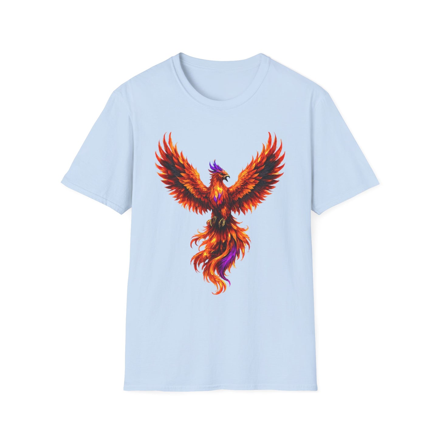 Fire Phoenix T-Shirt | Vibrant Mythical Bird Graphic Tee | Spirit Animal T