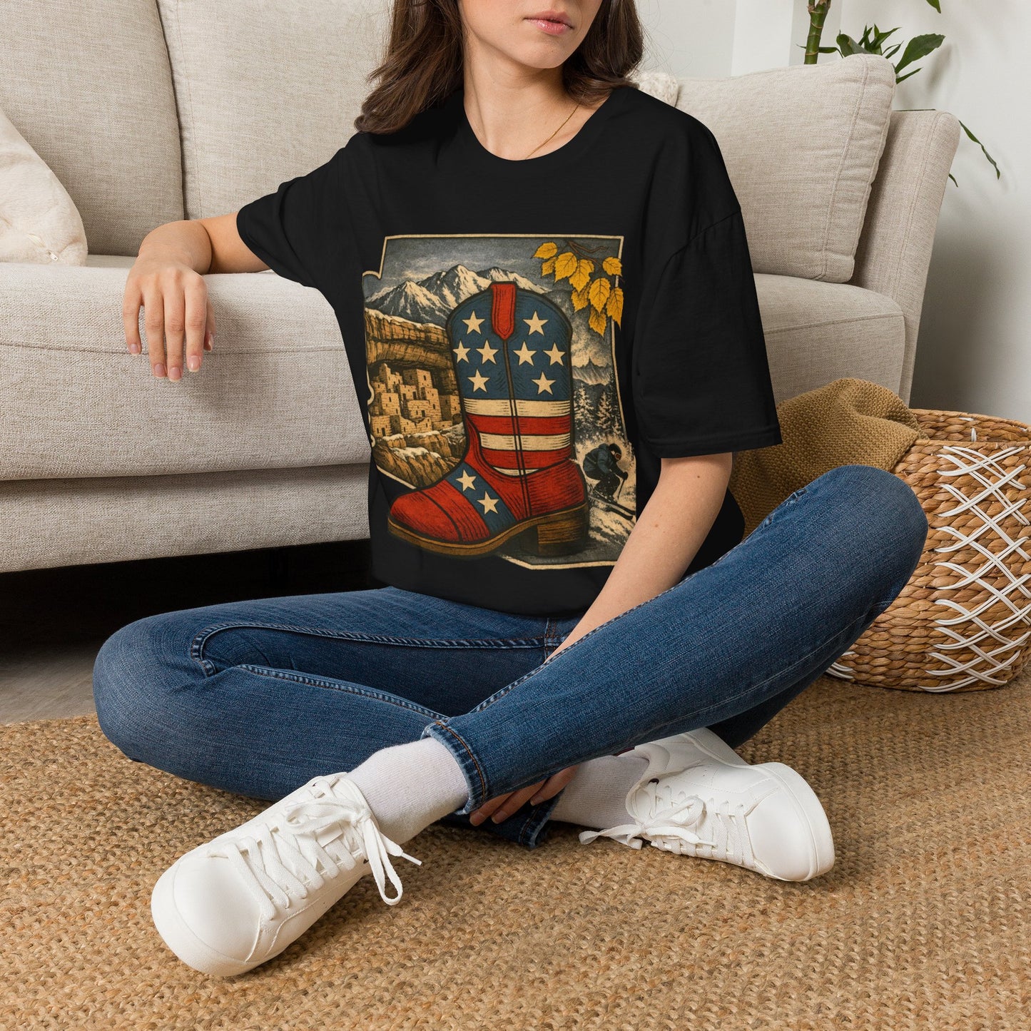 Colorado Cowboy Boot T-Shirt — Patriotic Western Tee