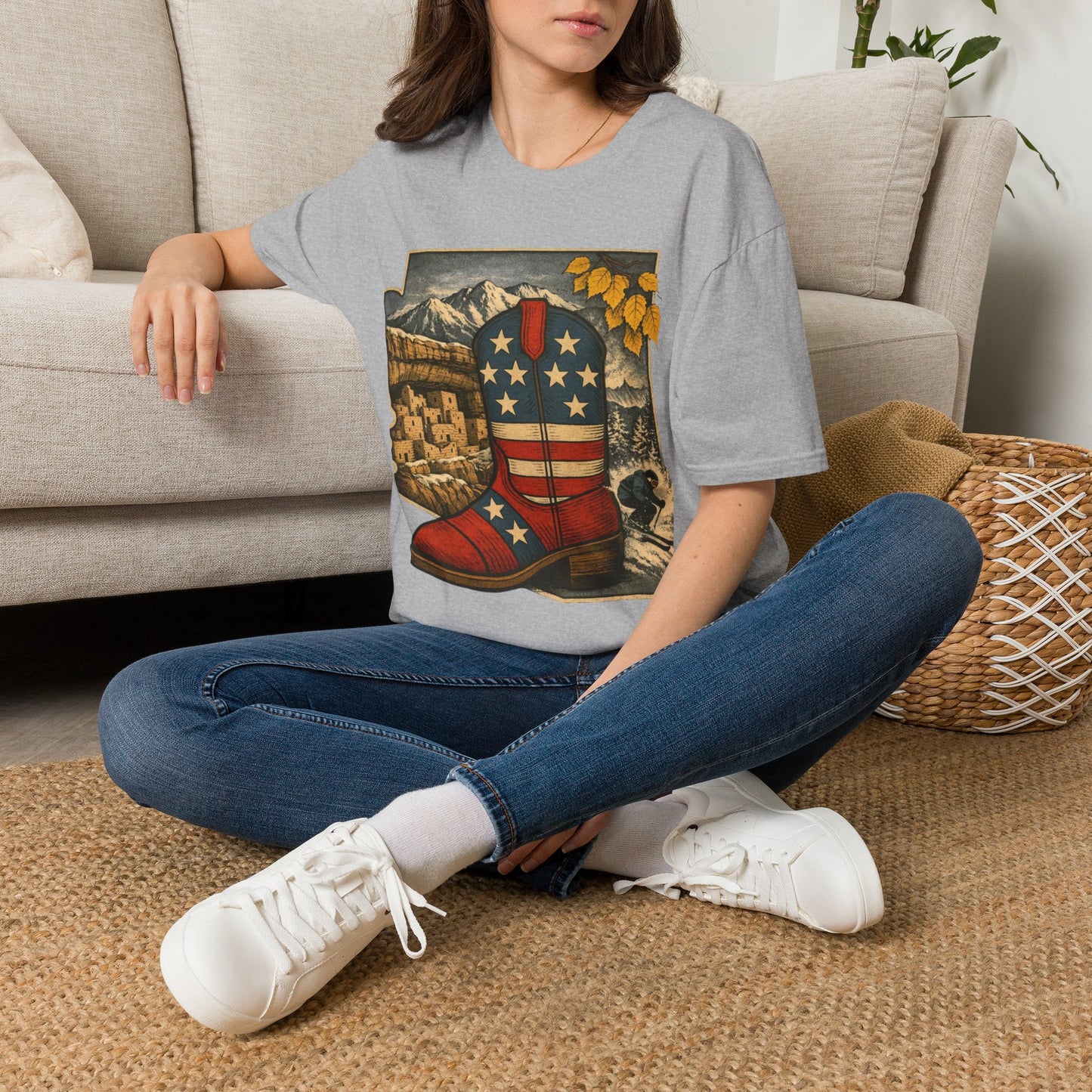 Colorado Cowboy Boot T-Shirt — Patriotic Western Tee