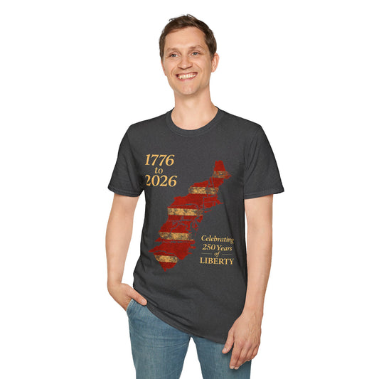 250 Years of Liberty Shirt | 1776 to 2026 Patriotic T | Vintage American Flag Tee | USA Independence Day Shirt | Men's Gift