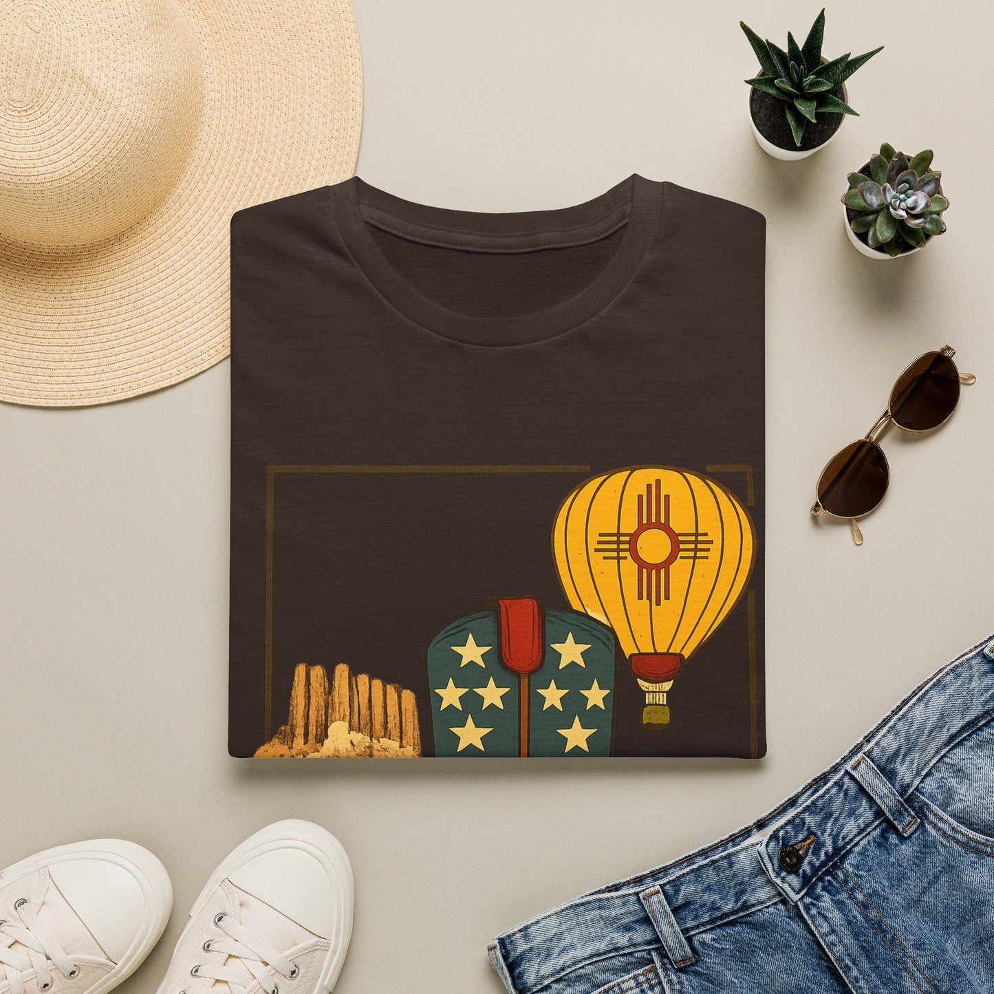 New Mexico Patriotic Cowboy Boot — Americana New Mexico Graphic Tee