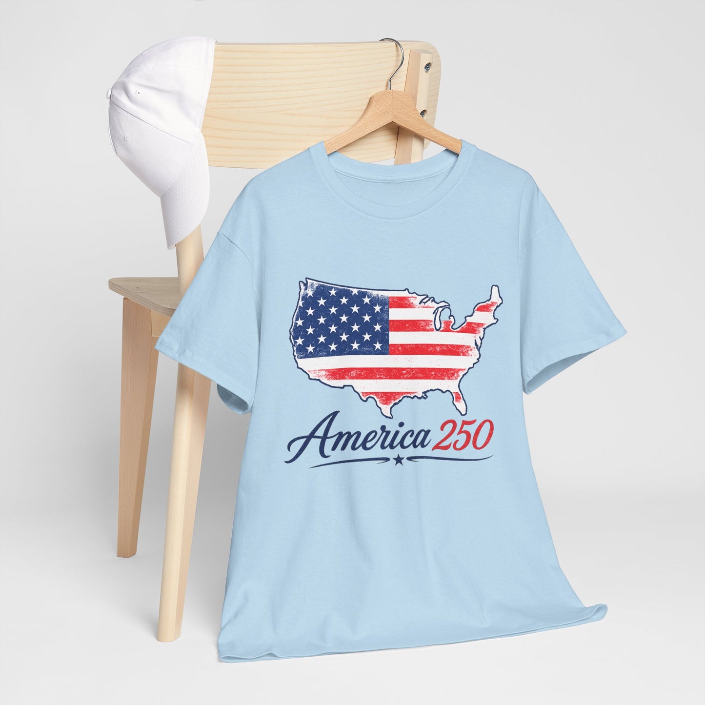 America 250 USA Map T-Shirt | America Anniversary Tee