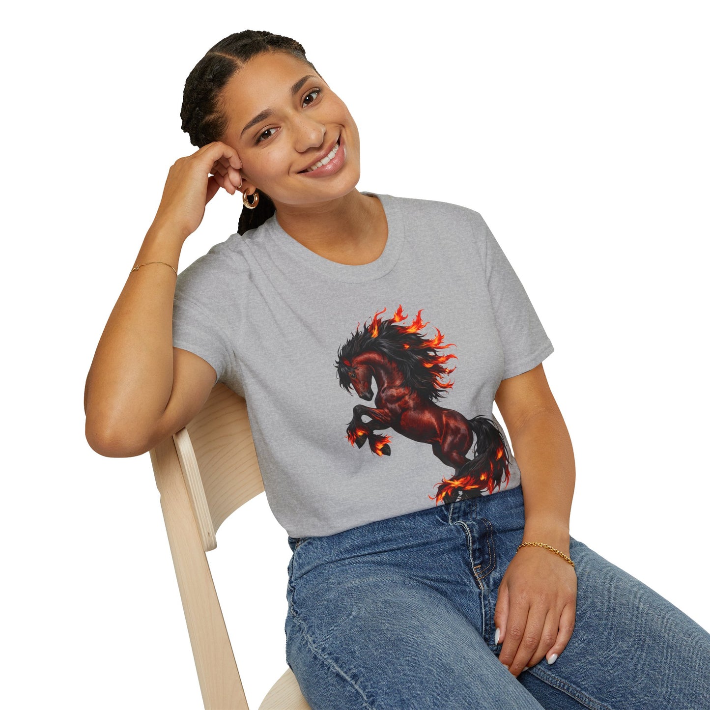 Fire Horse Shirt | Chinese Zodiac Horse Tee | Mythical Fire Horse Design | Fantasy Horse Gift | Lunar New Year Shirt