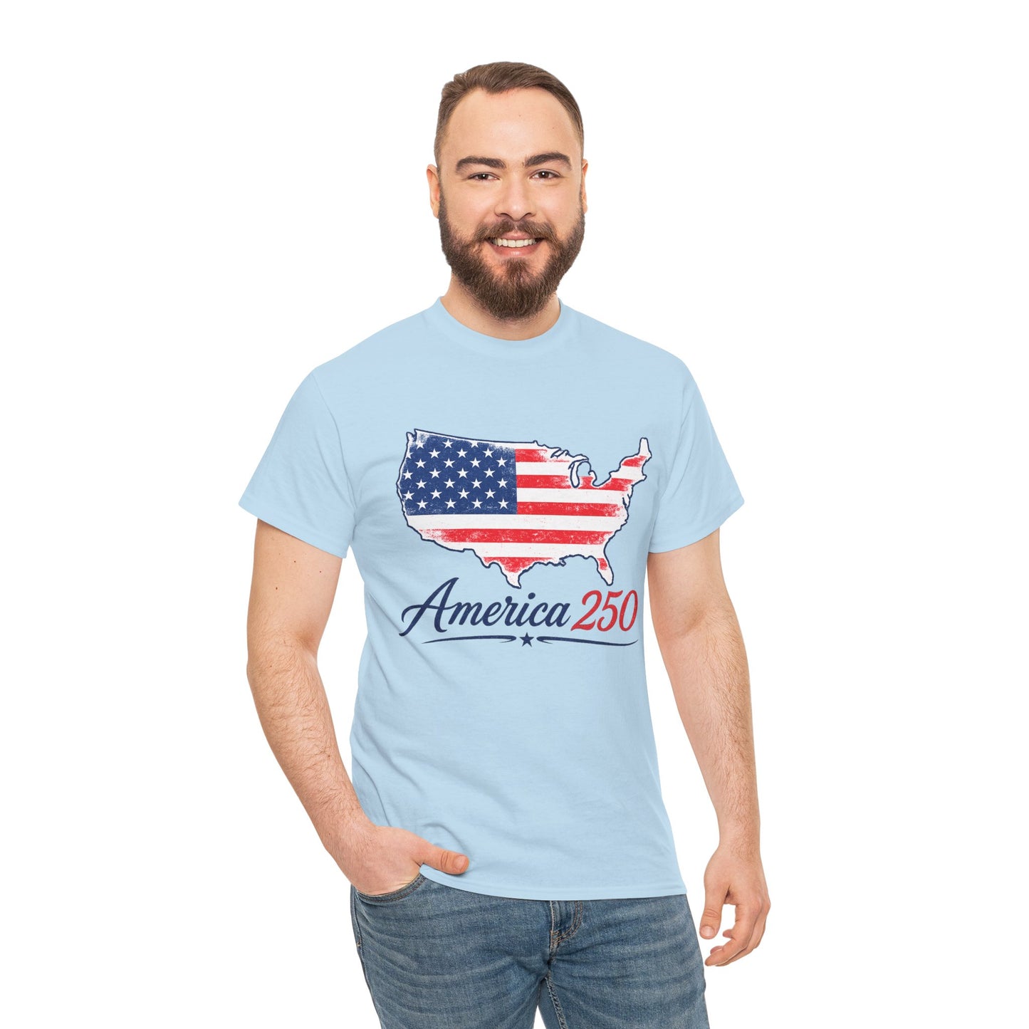 America 250 USA Map T-Shirt | America Anniversary Tee