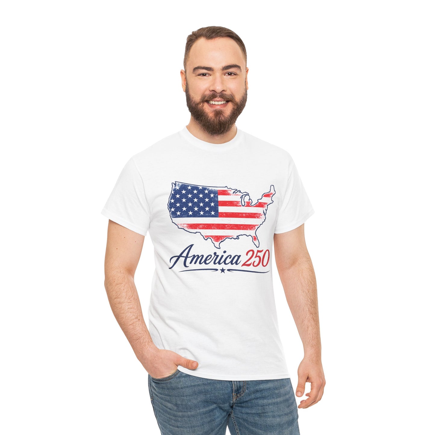 America 250 USA Map T-Shirt | America Anniversary Tee
