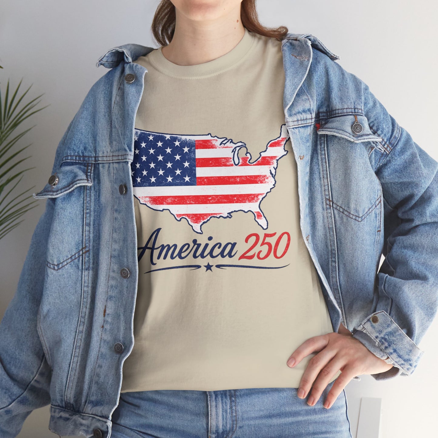 America 250 USA Map T-Shirt | America Anniversary Tee