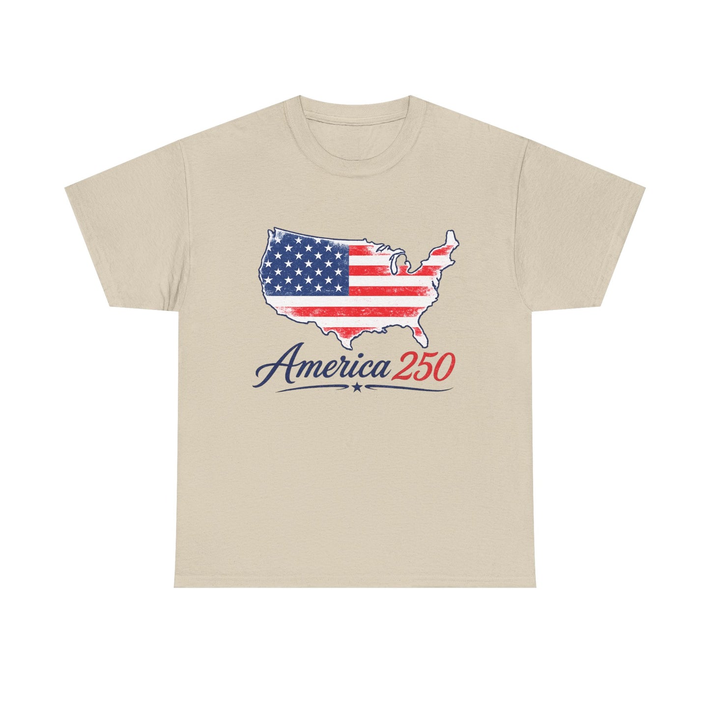 America 250 USA Map T-Shirt | America Anniversary Tee