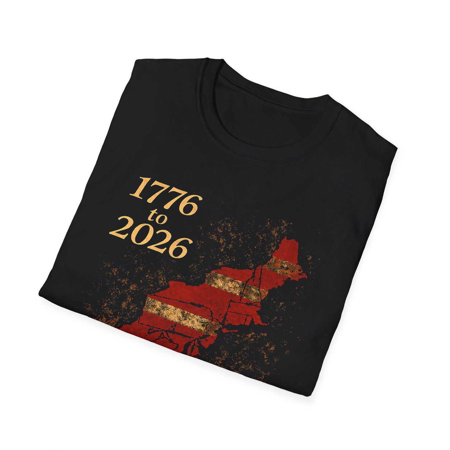 250 Years of Liberty Shirt Rustic Graphic T | 1776 to 2026 Patriotic T Shirt | Vintage American Flag