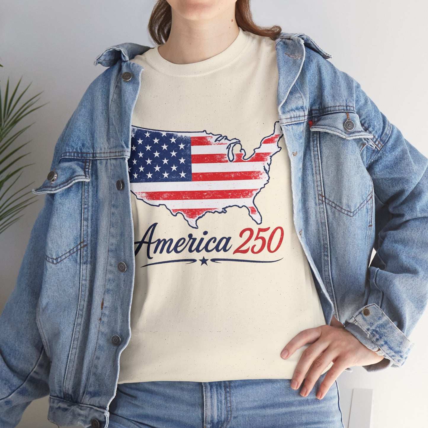 America 250 USA Map T-Shirt | America Anniversary Tee