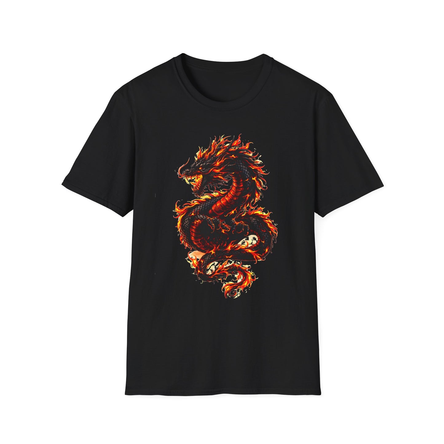 Fire Dragon Graphic T Shirt
