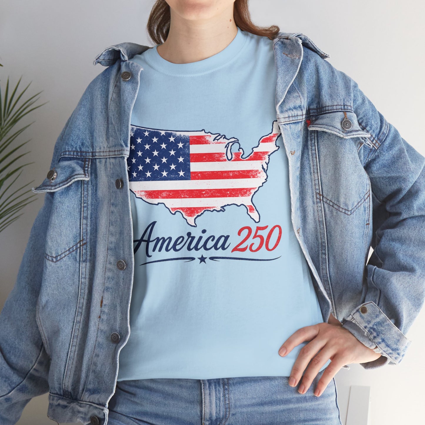 America 250 USA Map T-Shirt | America Anniversary Tee