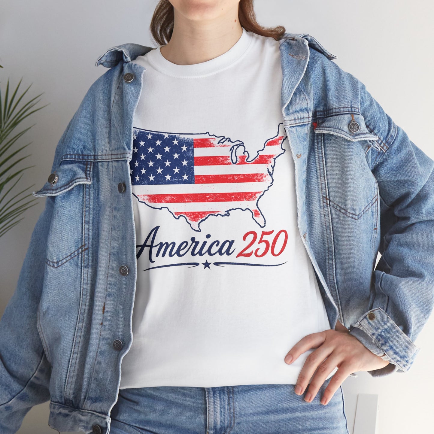 America 250 USA Map T-Shirt | America Anniversary Tee