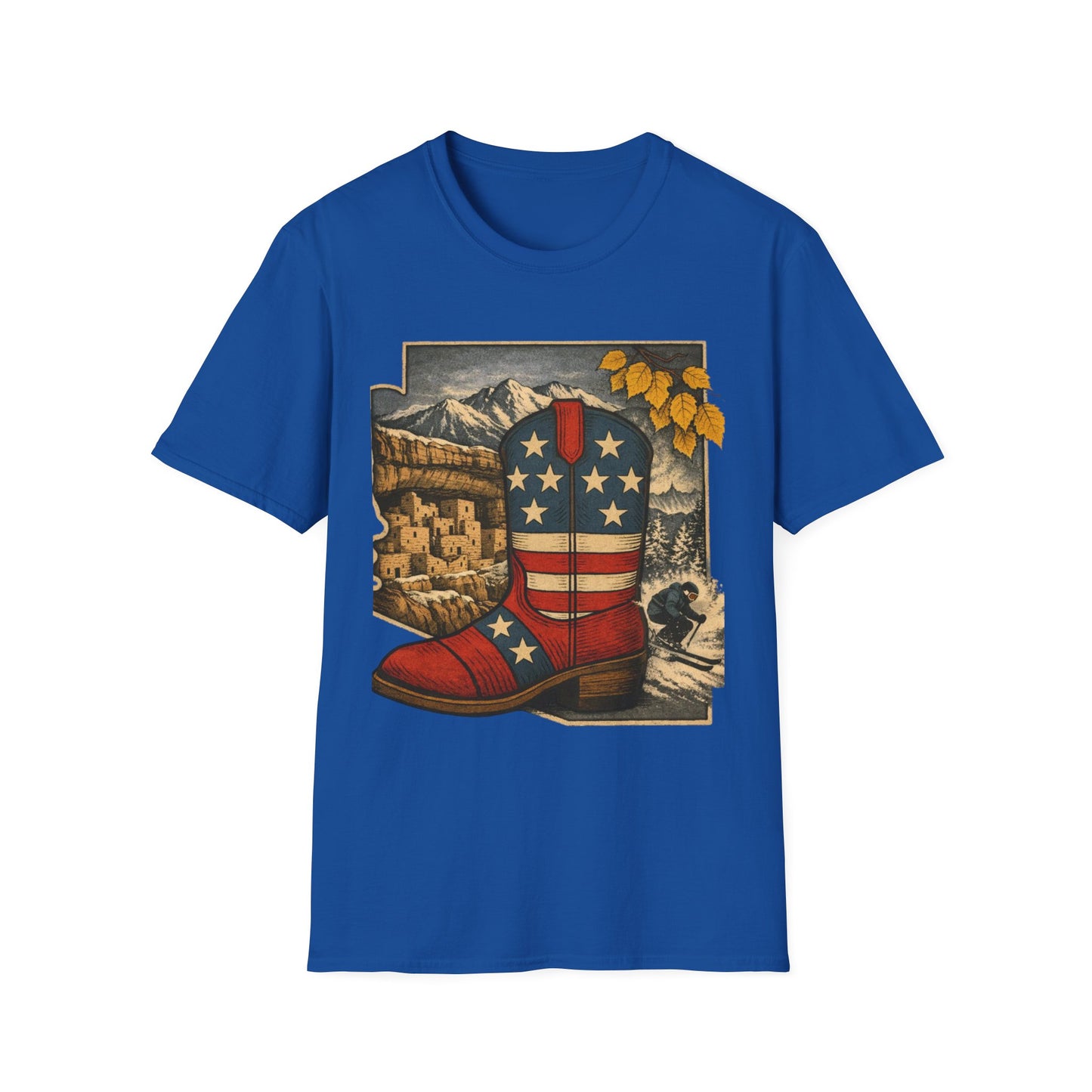 Colorado Cowboy Boot T-Shirt — Patriotic Western Tee