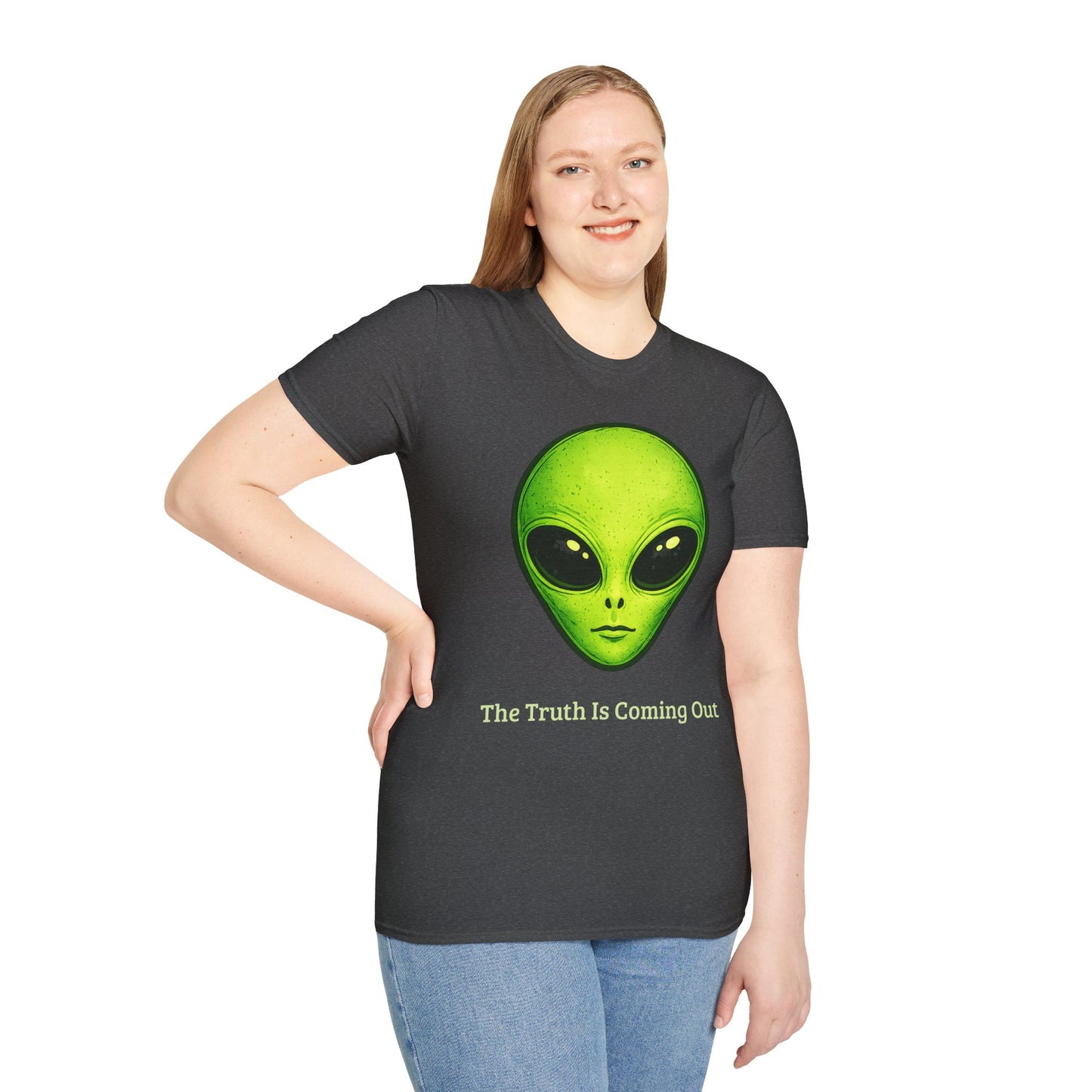 Alien Head T-Shirt | The Truth Is Coming Out, UFO Extraterrestrial