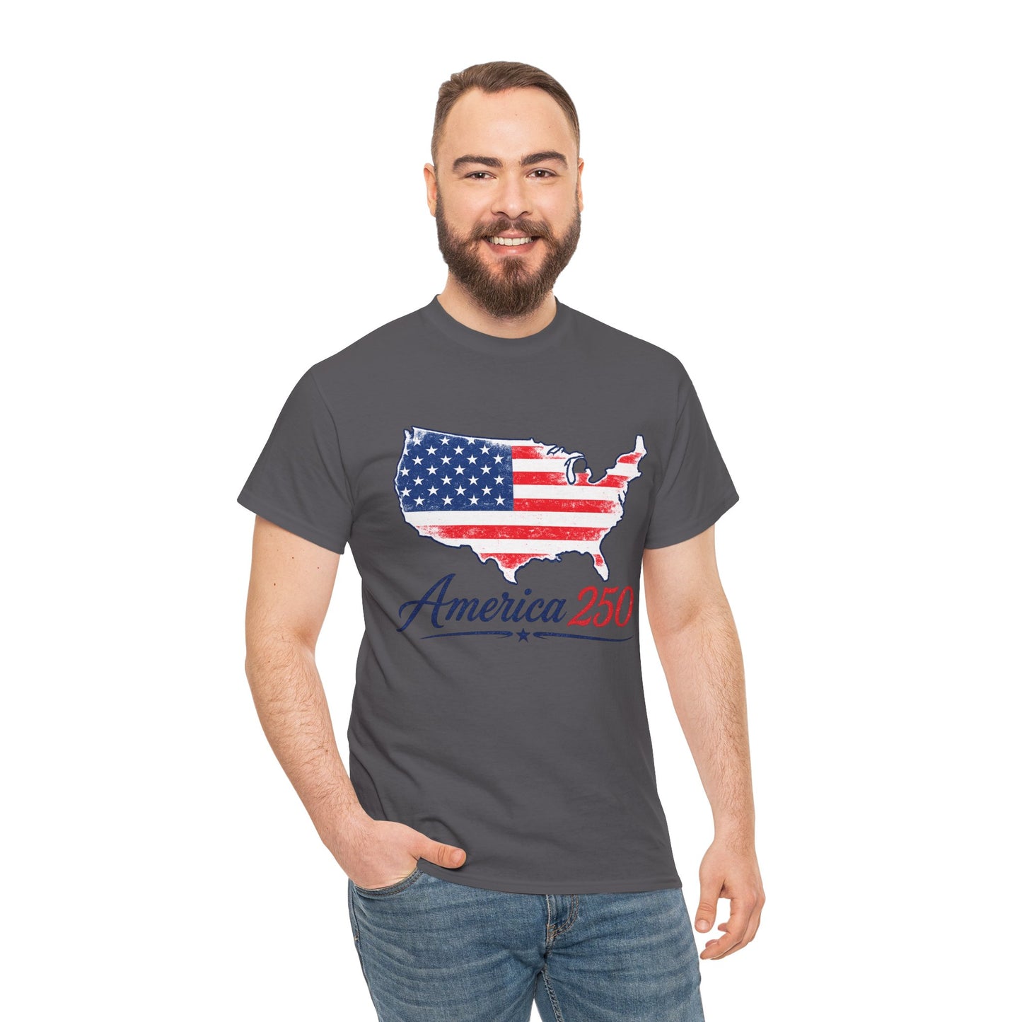 America 250 USA Map T-Shirt | America Anniversary Tee