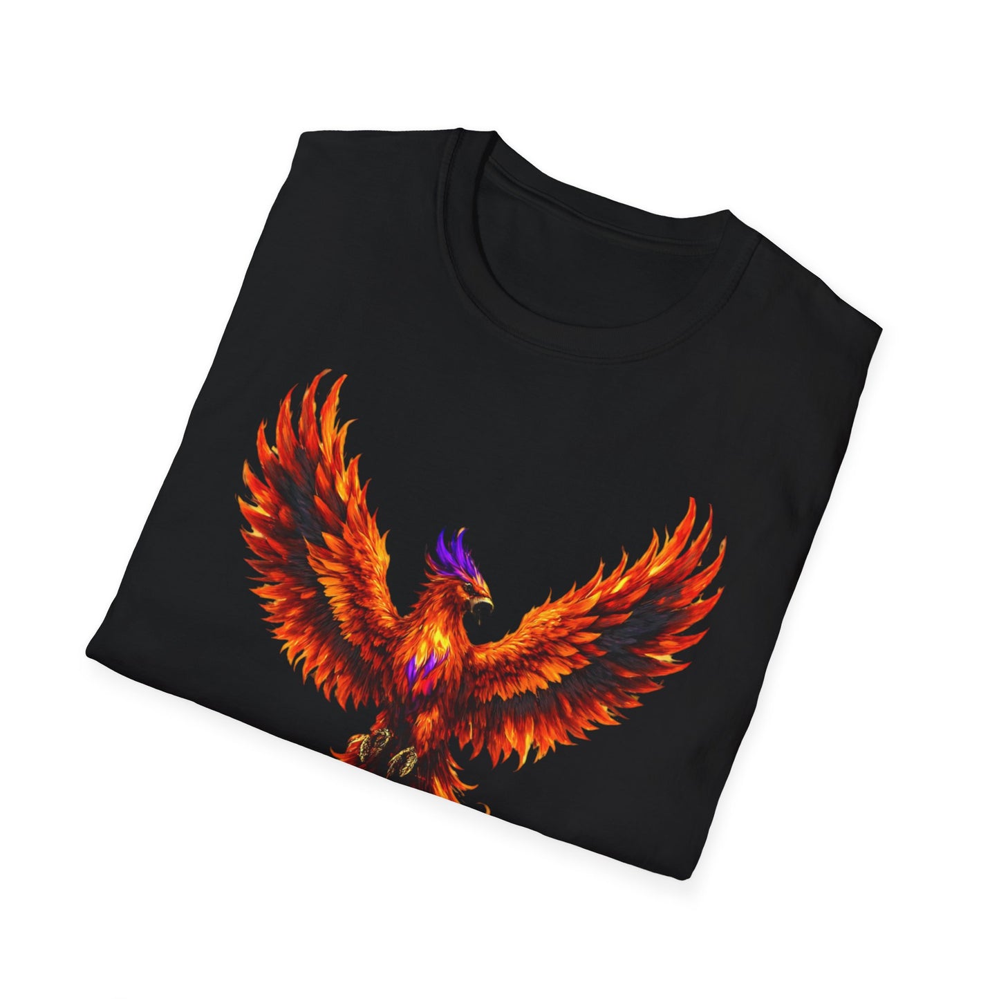 Fire Phoenix T-Shirt | Vibrant Mythical Bird Graphic Tee | Spirit Animal T