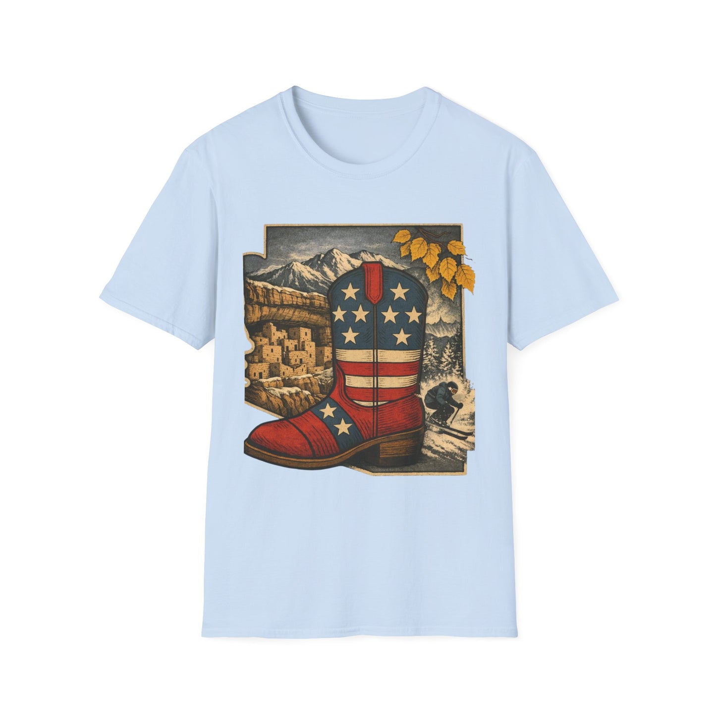 Colorado Cowboy Boot T-Shirt — Patriotic Western Tee