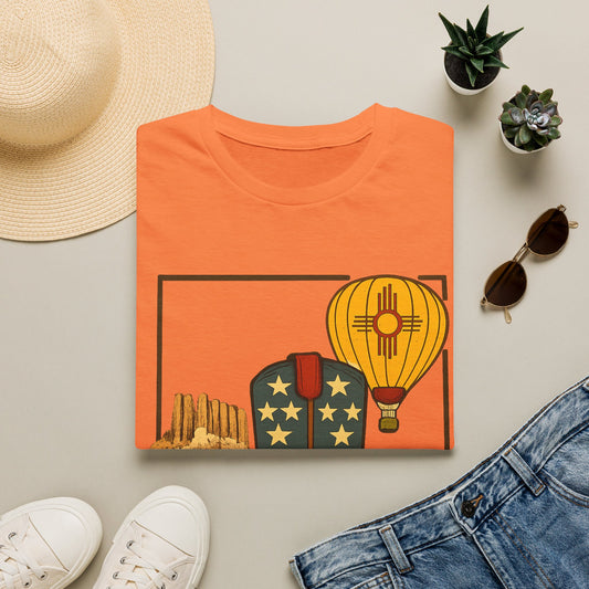 New Mexico Patriotic Cowboy Boot — Americana New Mexico Graphic Tee