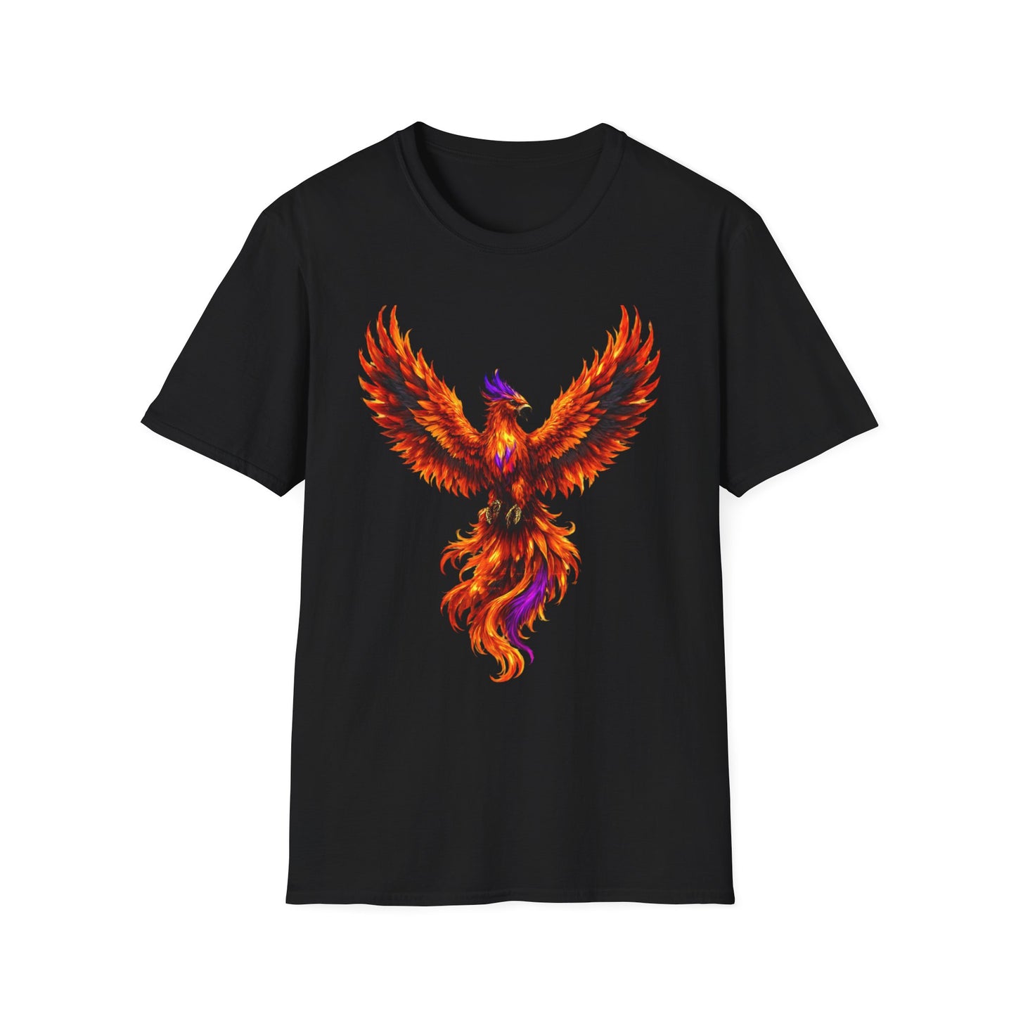 Fire Phoenix T-Shirt | Vibrant Mythical Bird Graphic Tee | Spirit Animal T