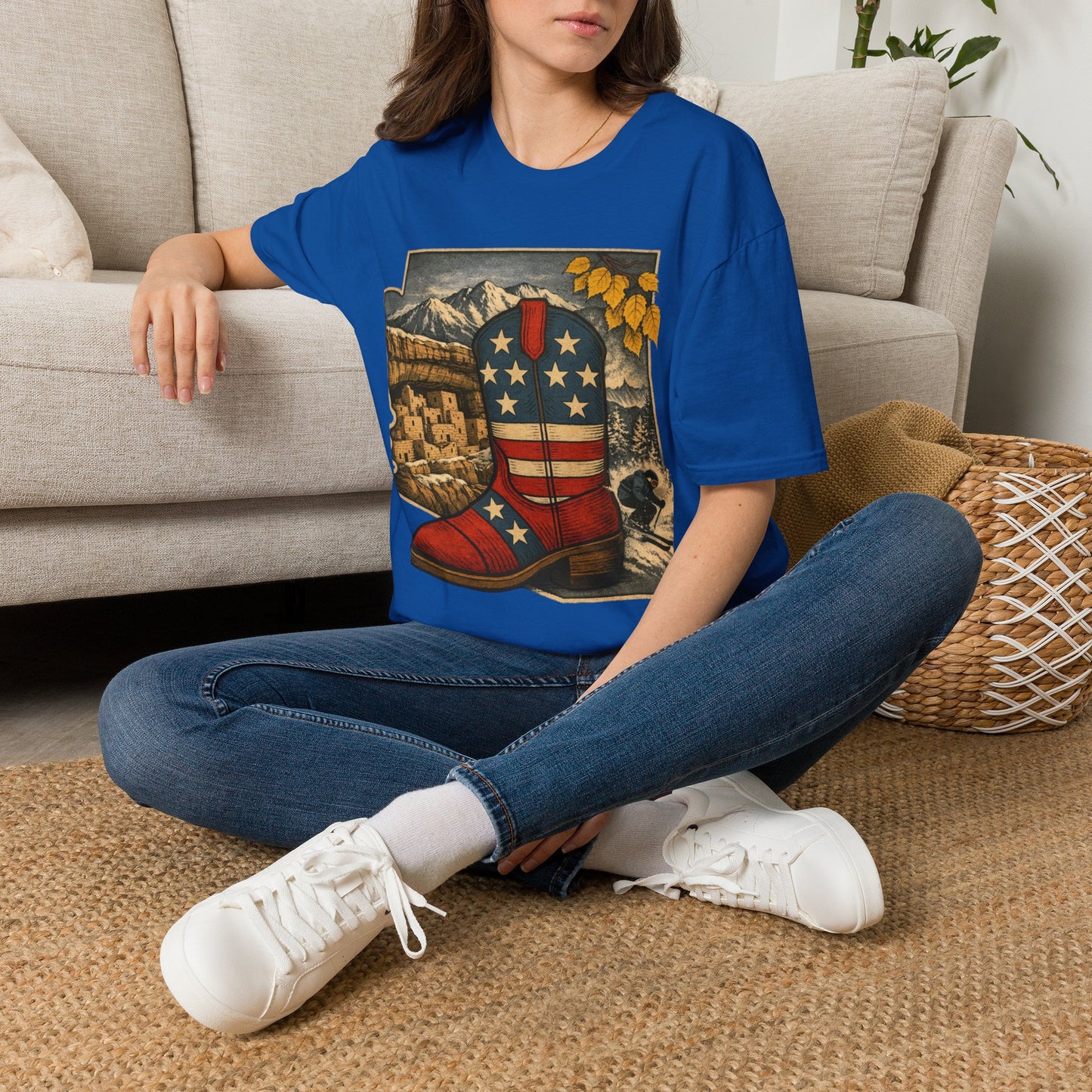 Colorado Cowboy Boot T-Shirt — Patriotic Western Tee