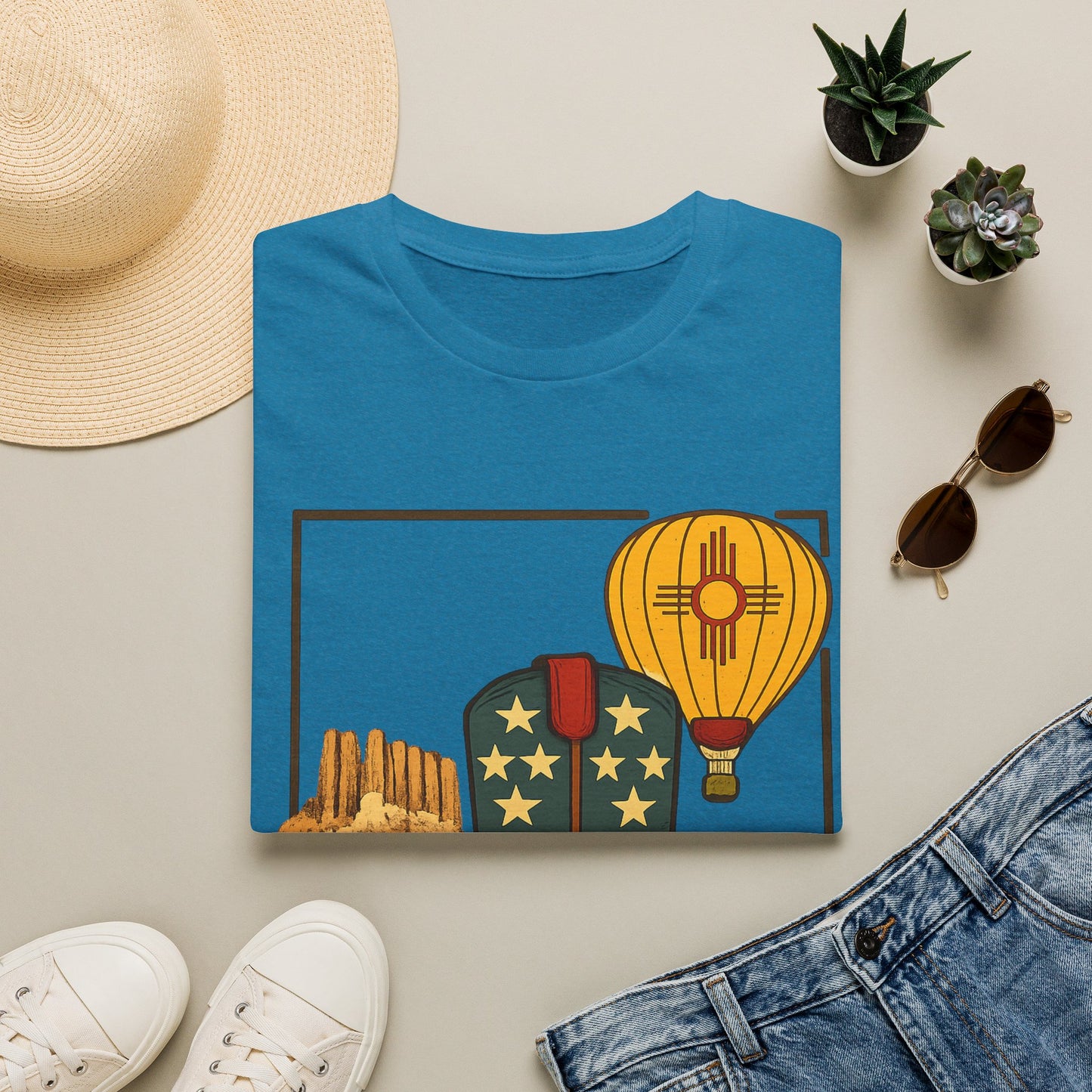 New Mexico Patriotic Cowboy Boot — Americana New Mexico Graphic Tee