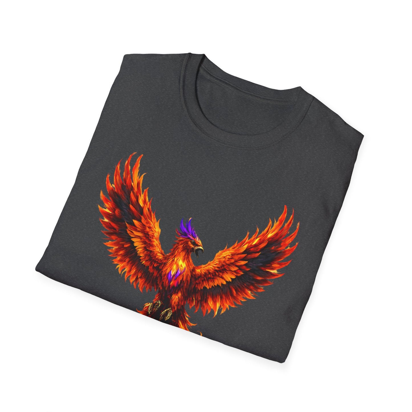 Fire Phoenix T-Shirt | Vibrant Mythical Bird Graphic Tee | Spirit Animal T
