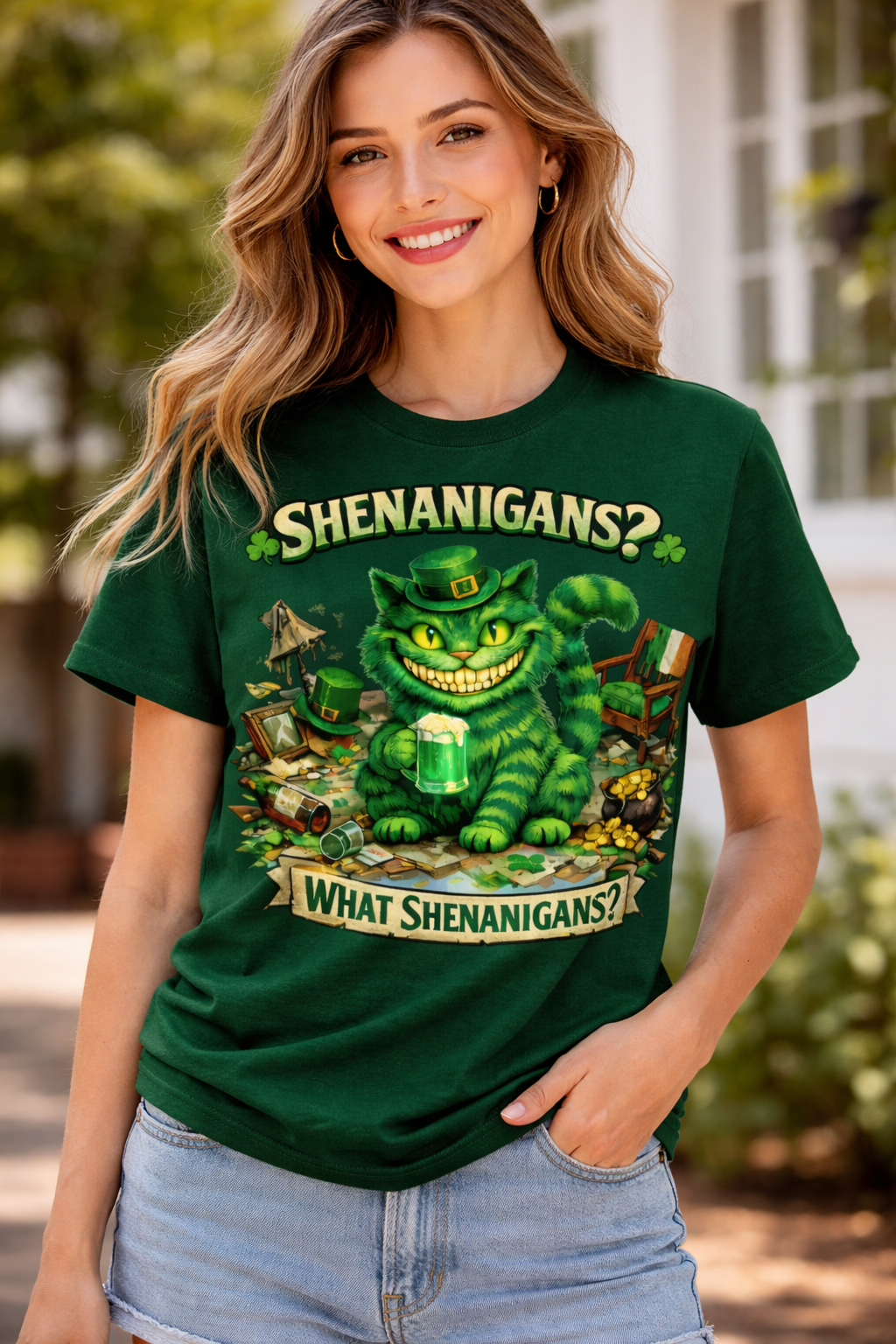 Cheshire Cat 'What Shenanigans?' T-Shirt