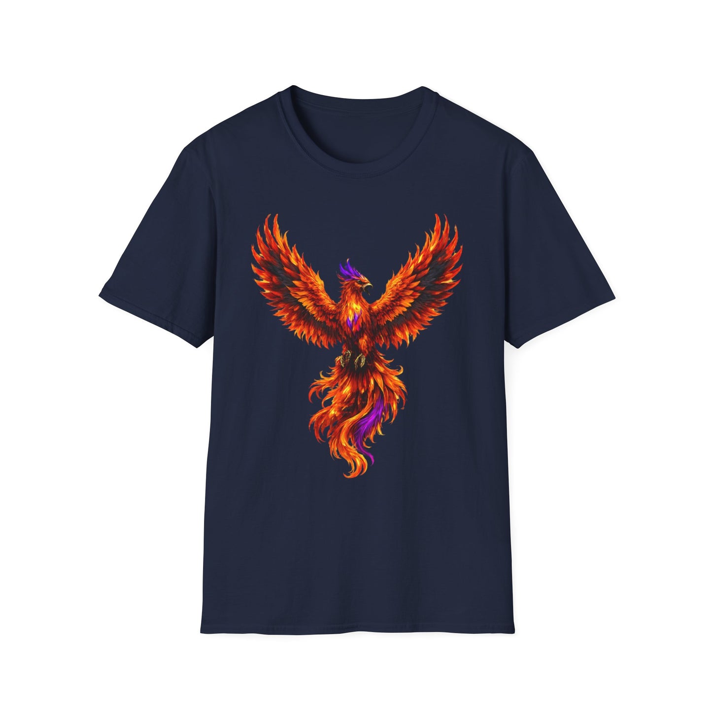 Fire Phoenix T-Shirt | Vibrant Mythical Bird Graphic Tee | Spirit Animal T
