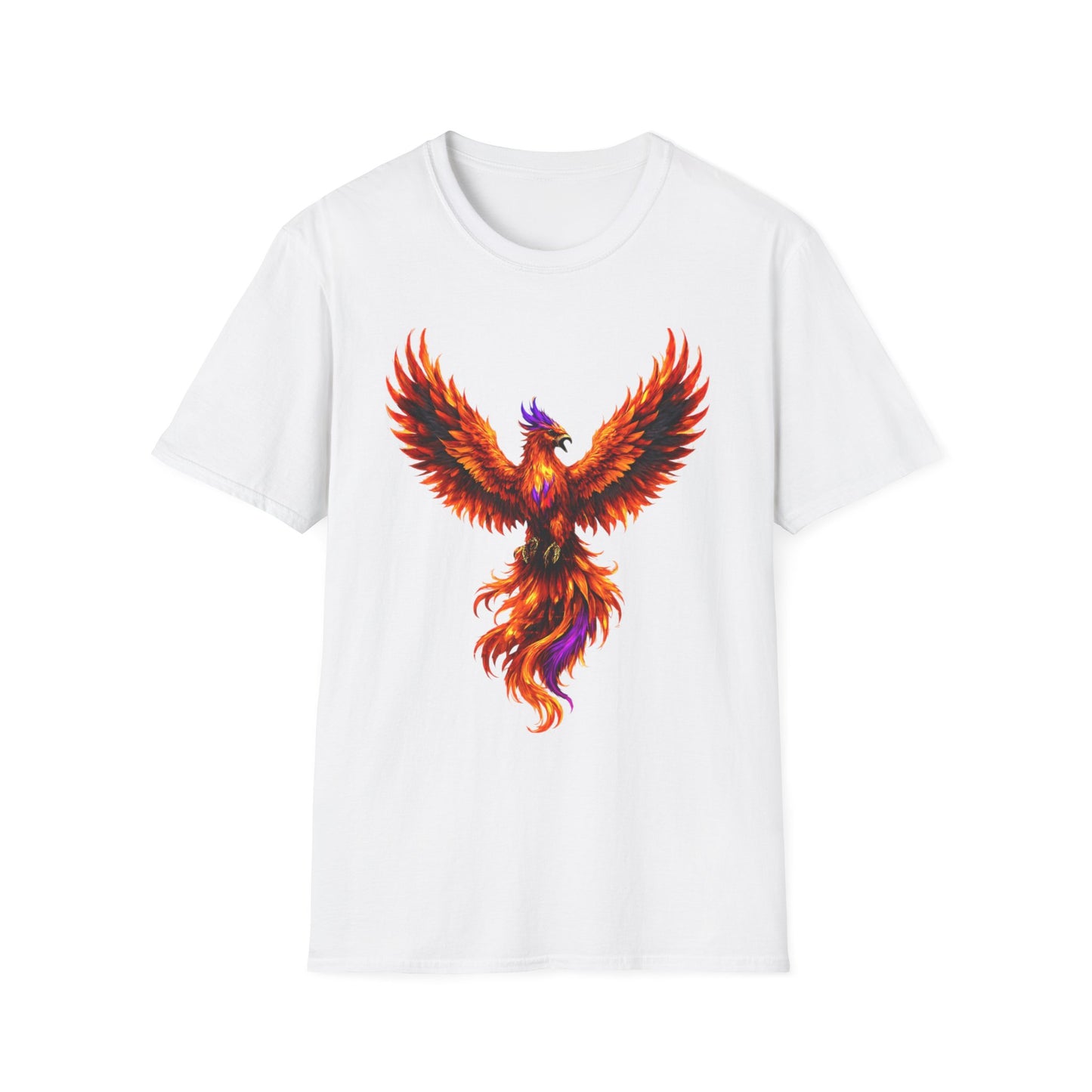 Fire Phoenix T-Shirt | Vibrant Mythical Bird Graphic Tee | Spirit Animal T