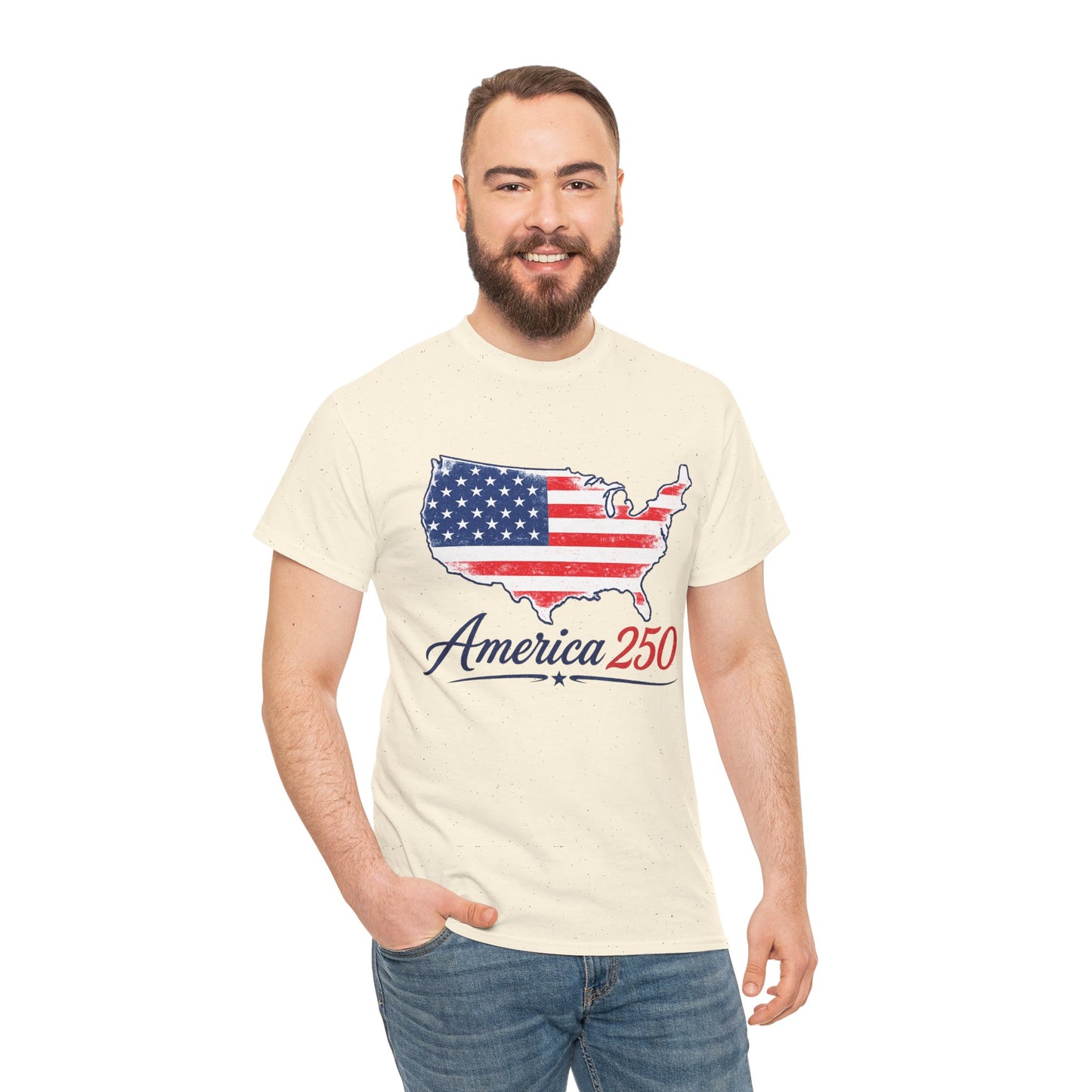 America 250 USA Map T-Shirt | America Anniversary Tee