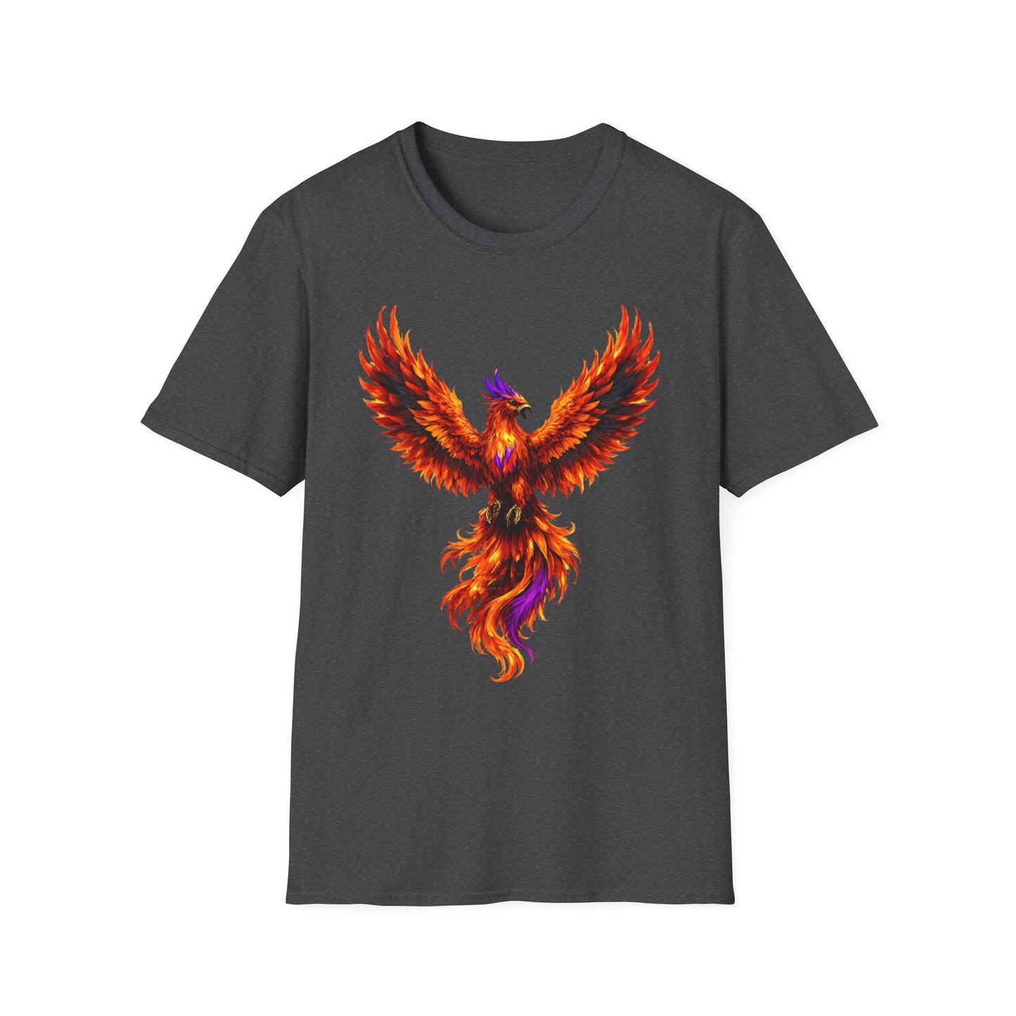 Fire Phoenix T-Shirt | Vibrant Mythical Bird Graphic Tee | Spirit Animal T